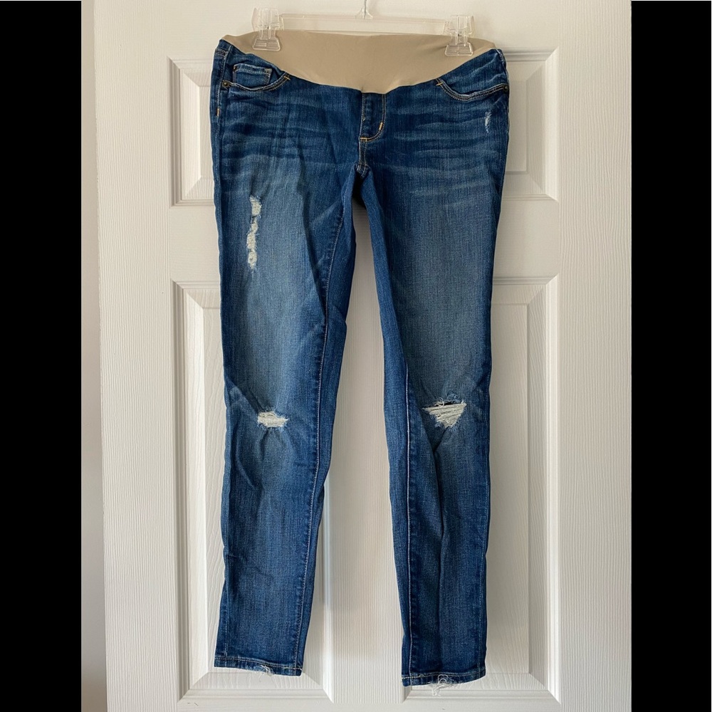 A Pea in the Pod Distressed Maternity Jeans, 26